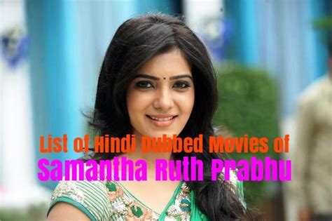 samantha movies list|samantha ruth prabhu hindi movies.